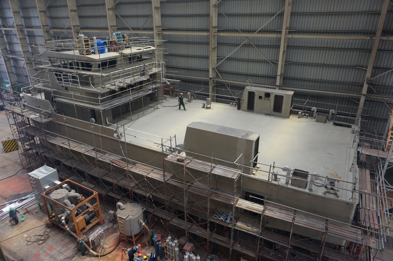 Vessel under construction